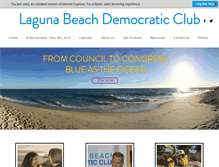 Tablet Screenshot of lagunabeachdemocraticclub.com